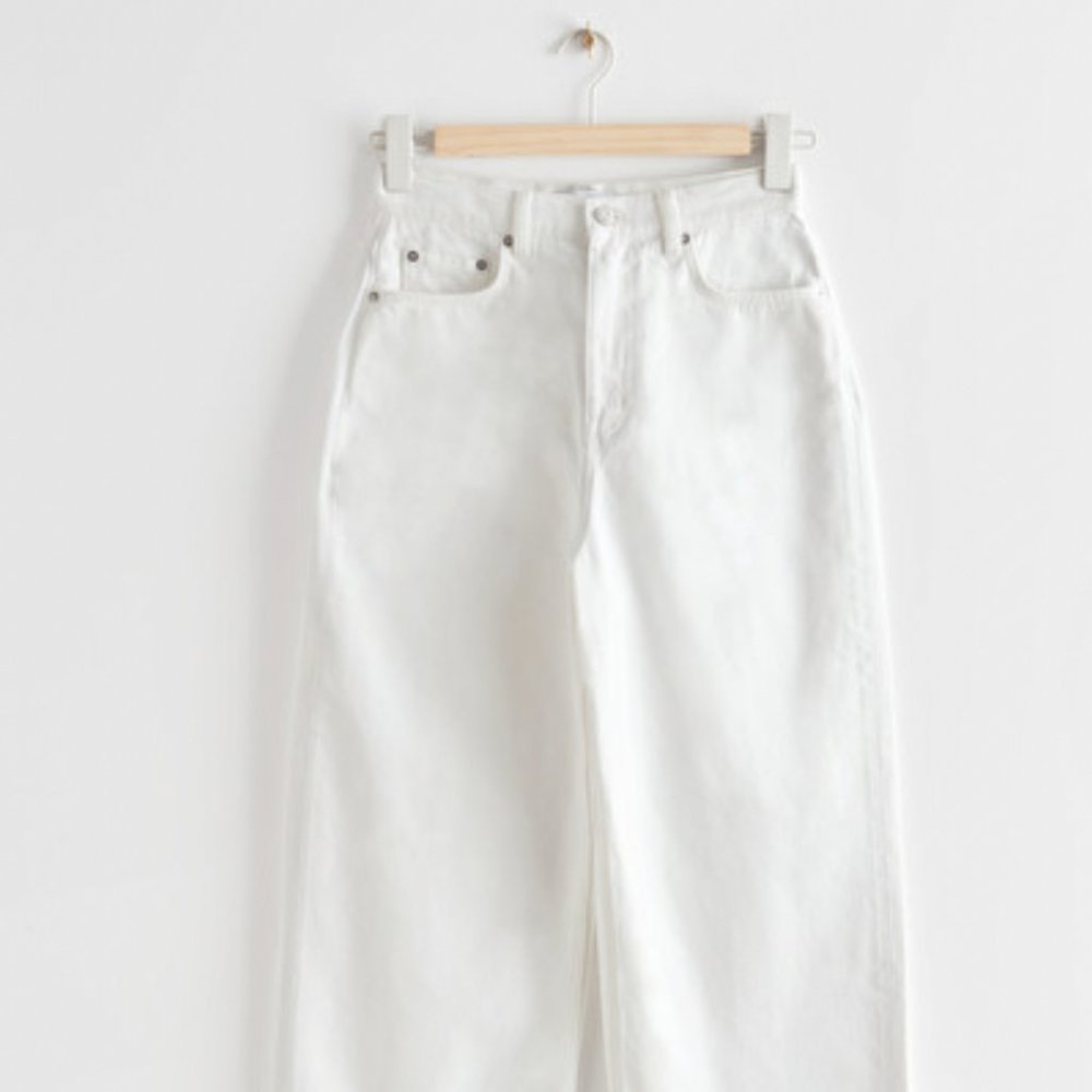 White Dear Cut Jeans